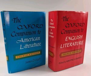 Oxford Companion to American & English Literature Books 4th Ed 1967 HC Set OUP